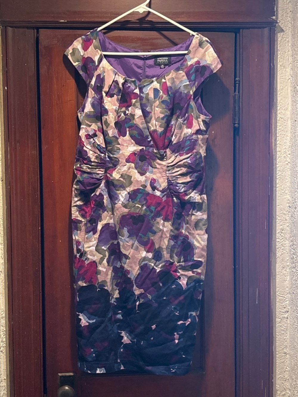 Purple floral dress